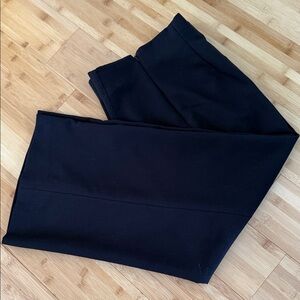 Zara Black High Waist Wide Leg Crop Pants
